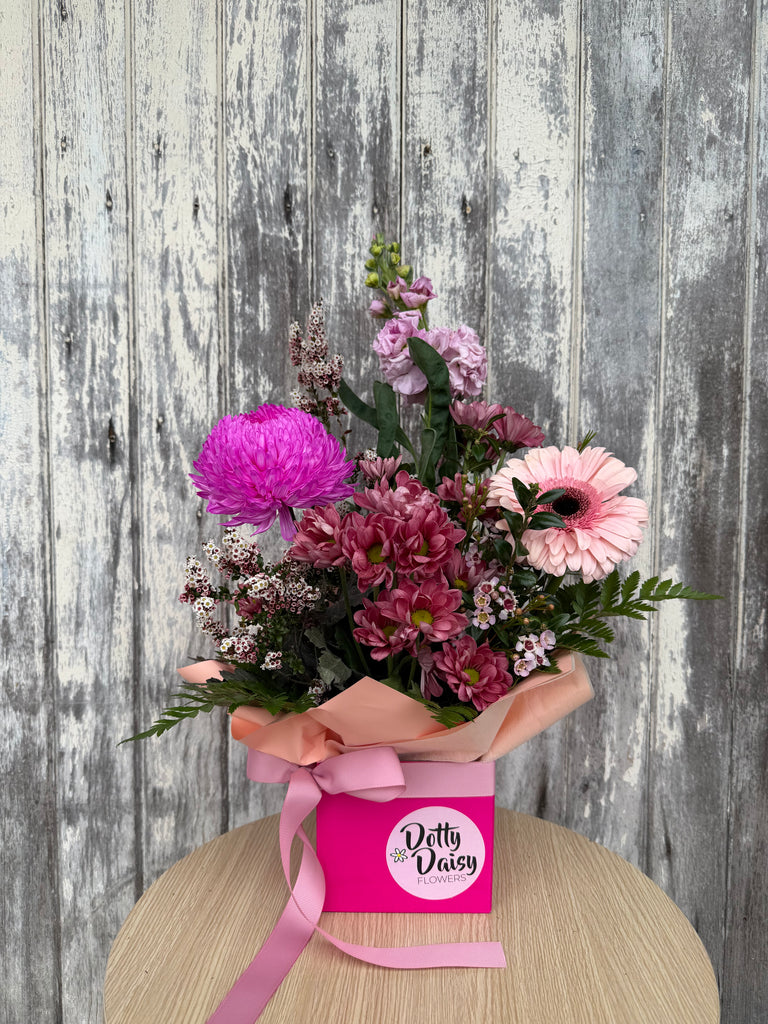 Mini Box Arrangement - $70 Pretty