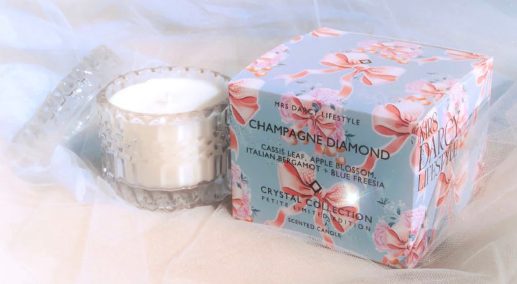 Champagne Diamond Petite Scented Candle 190g