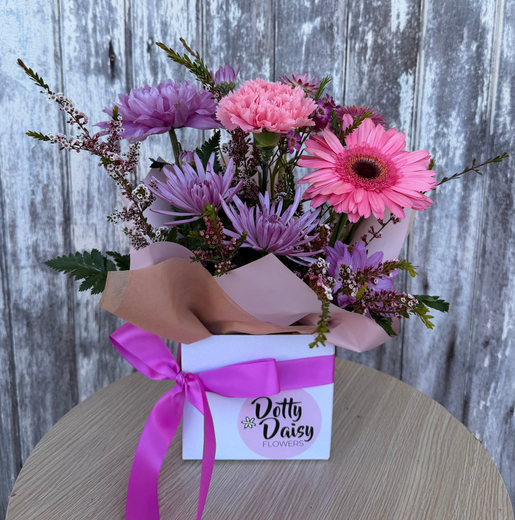 Mini Box Arrangement - $60 Pretty