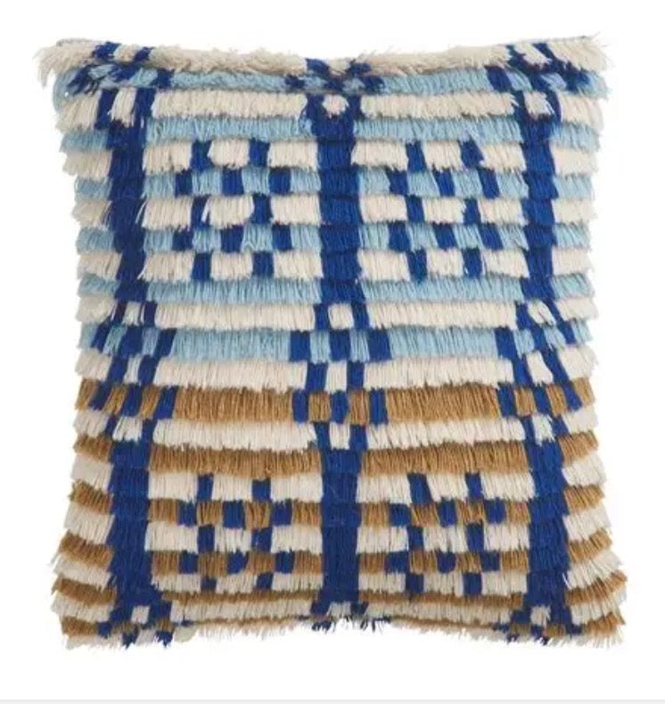 Saanvi Tufted Cushion - Sky