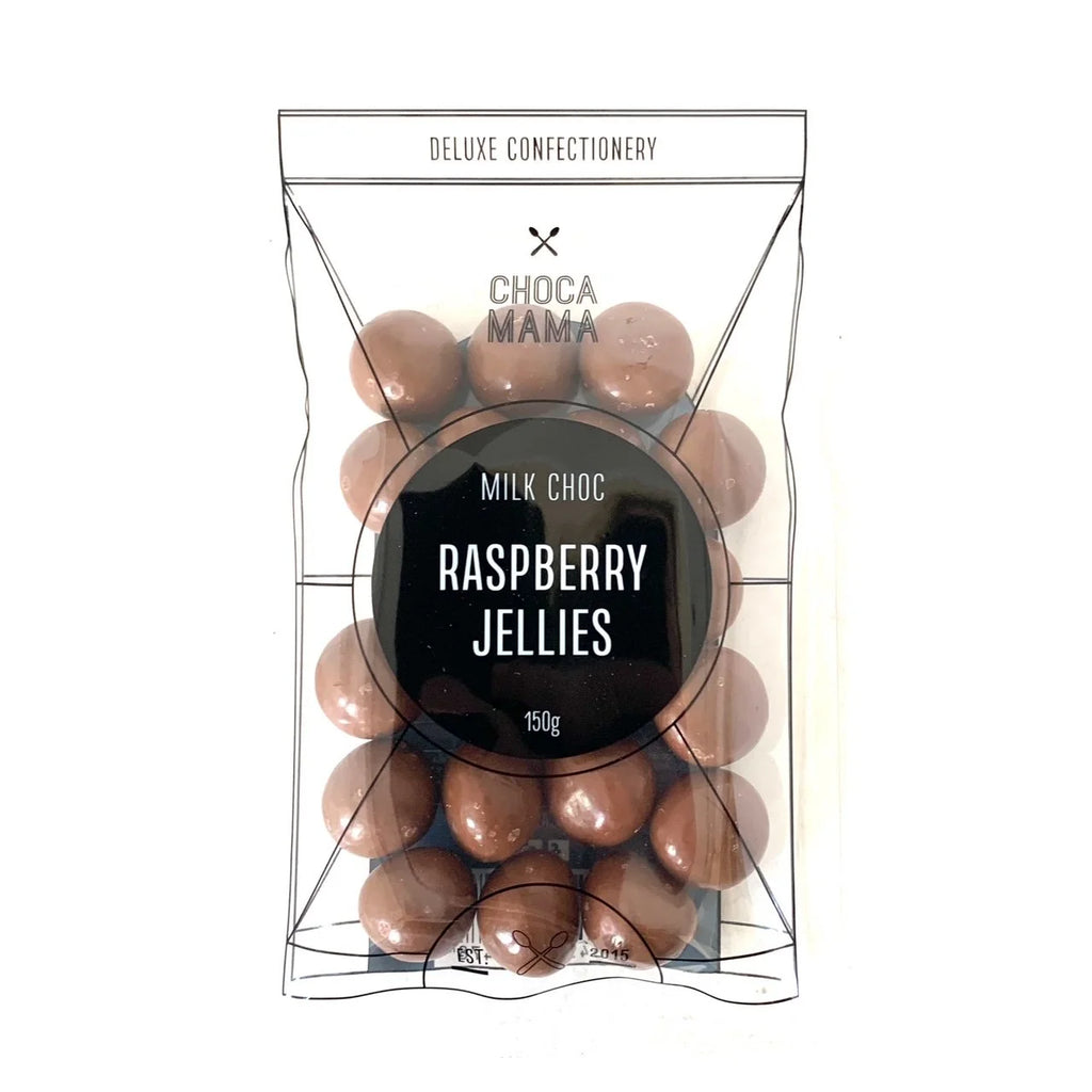 Milk Choc Raspberry Jellies - 150g
