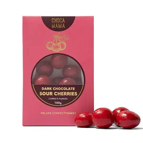 Dark Chocolate Sour Cherries - 100g