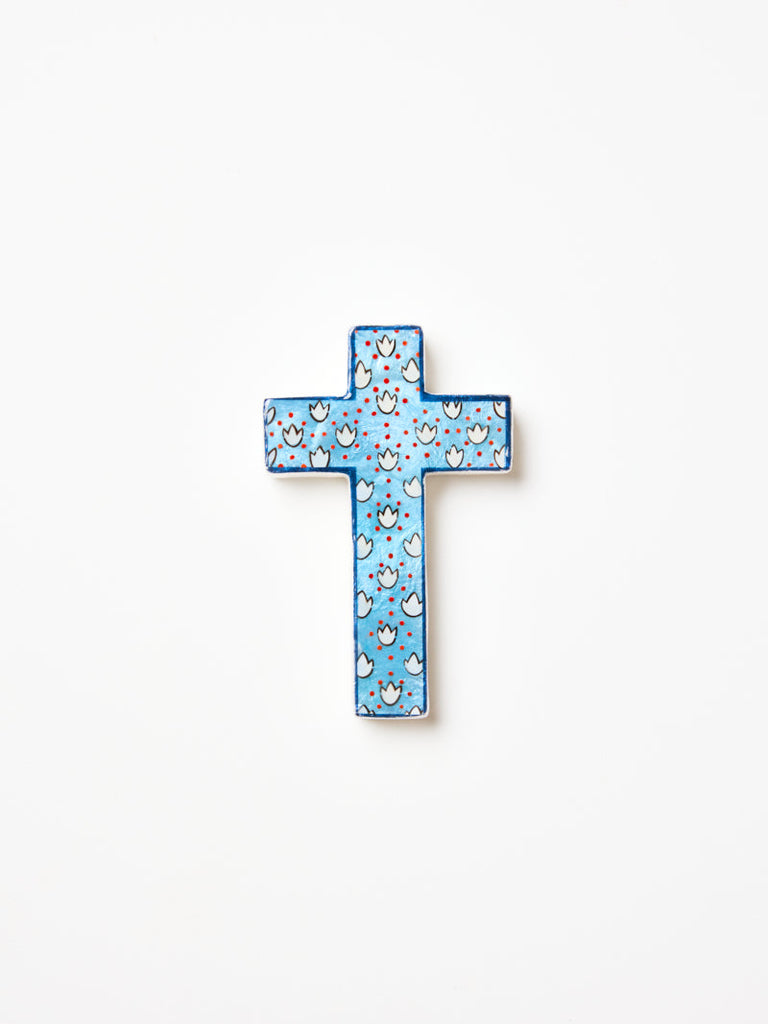Samira Small Cross - Blue Lotus