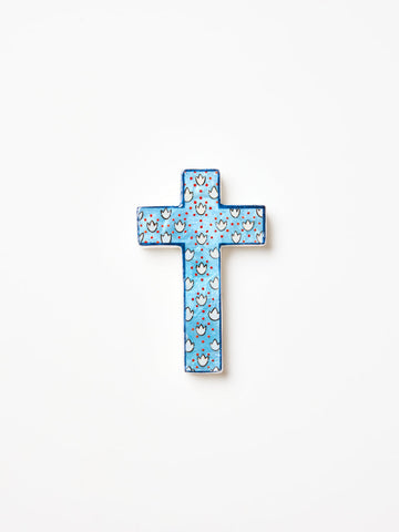 Samira Small Cross - Blue Lotus