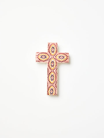 Samira Small Cross - Pink Eyes