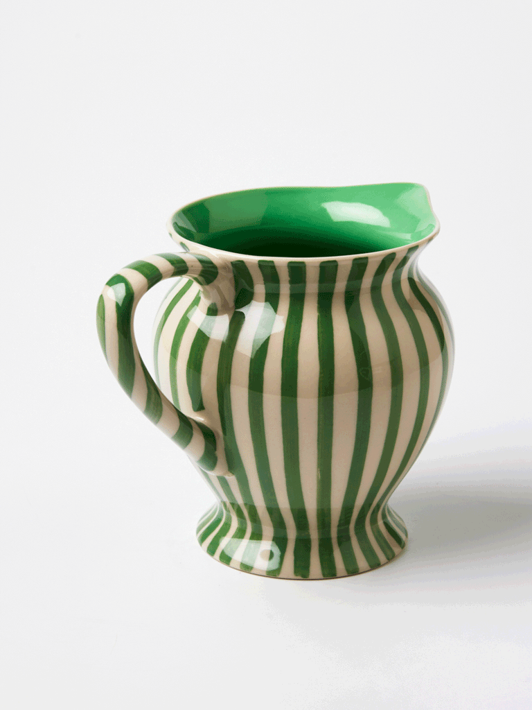 Pitcher - Green Stripe