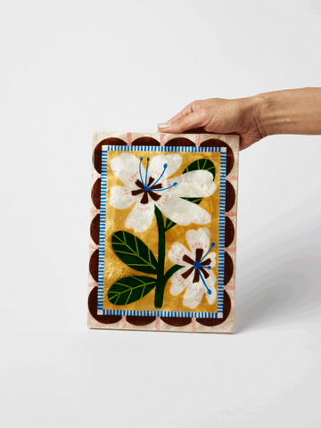 Bloom Nouveau - White Rectangle