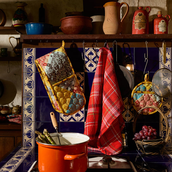 France’s Waffle Tea Towel - Poppy