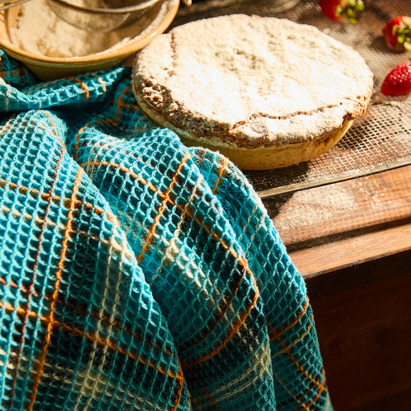 France’s Waffle Tea Towel - Turquoise