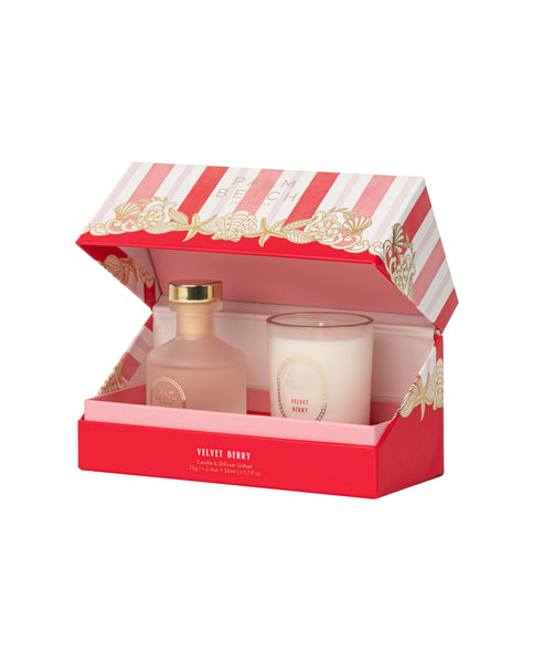 Candle & Diffuser Giftset - Velvet Berry