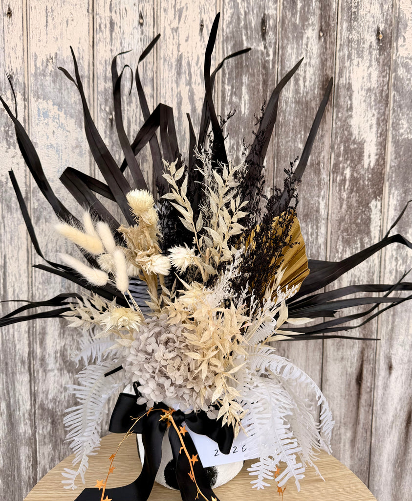 Large dried flower arrangements