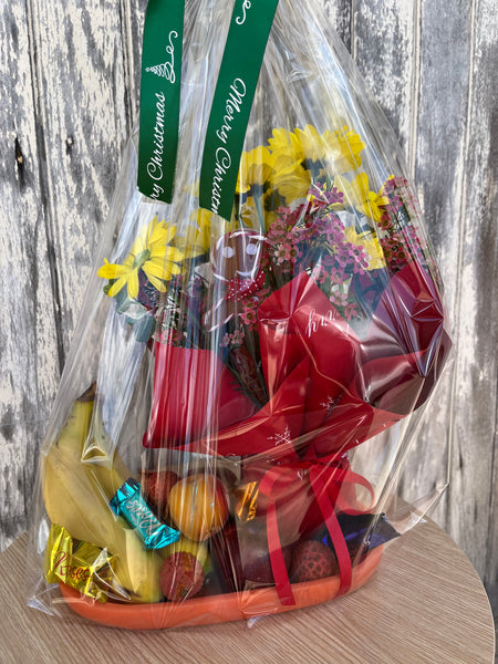 Fresh Fruit and Flower Platter