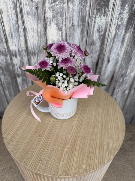 CR Mug with Flowers - $40