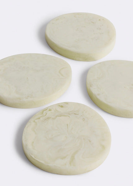 Resin Coaster Set of 4 - Nougat