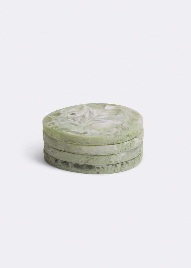 Resin Coaster Set of 4 - Pistachio