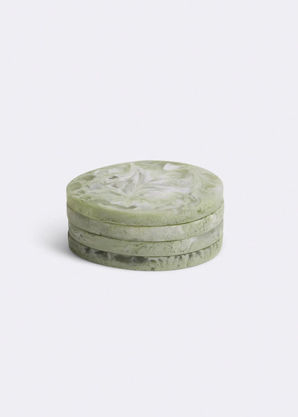 Resin Coaster Set of 4 - Pistachio