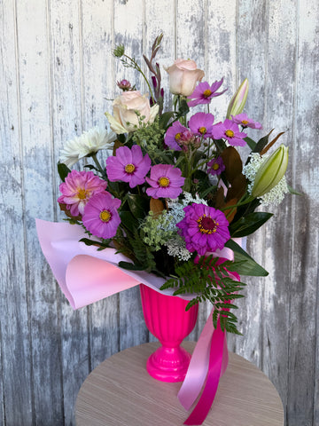 Rose Bloom Arrangement - $120