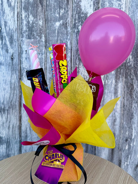Chocolate mix with balloon